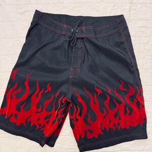 Men's 34 Counterculture Flame Board Shorts (Tag 36)